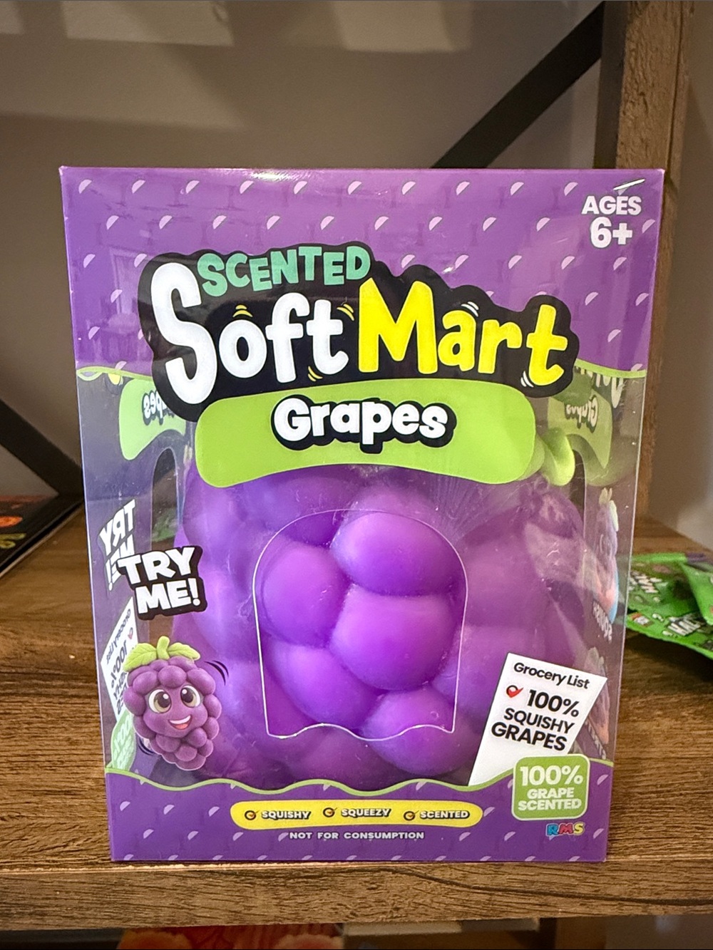 Scented Grapes Squishy Toy - Purple